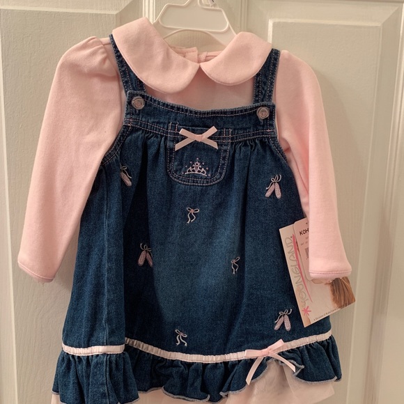 Denim overall girls dress - Picture 1 of 2